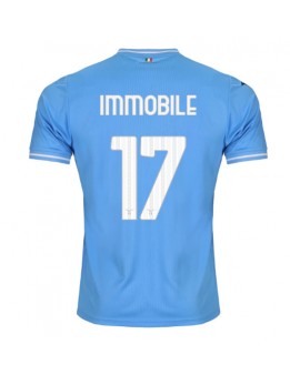Moški Nogometna dresi replika Lazio Ciro Immobile #17 Domači 2023-24 Kratek rokav
